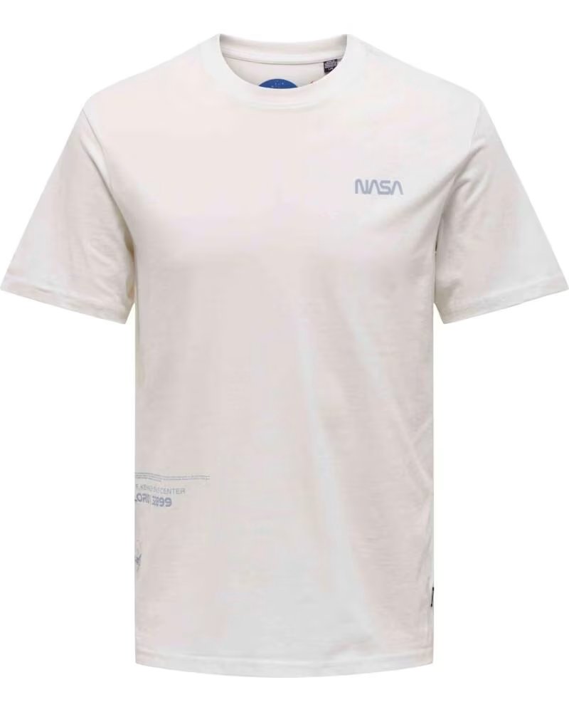 ONLY SONS KURZARM-T-SHIRT 22026420 CLOUD DANCER FÜR HERREN