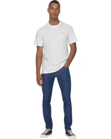 ONLY SONS KURZARM-T-SHIRT 22026420 CLOUD DANCER FÜR HERREN
