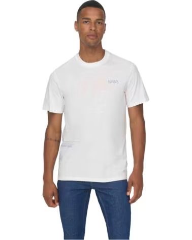 ONLY SONS KURZARM-T-SHIRT 22026420 CLOUD DANCER FÜR HERREN