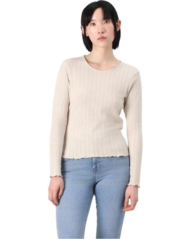 ONLY T-SHIRT À MANCHES LONGUES 15291987 FEMME PUMICE STONE