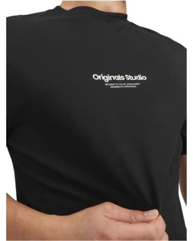 JACK AND JONES KURZARM T-SHIRT JORVESTERBRO 12240121 SCHWARZ HERREN MOONBEAN