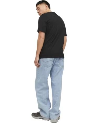 JACK AND JONES KURZARM T-SHIRT JORVESTERBRO 12240121 SCHWARZ HERREN MOONBEAN