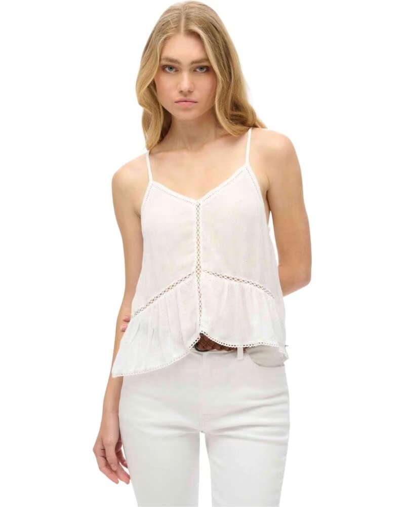 SUPERDRY Top W6011647A-71D en blanco para mujer OFF WHITE