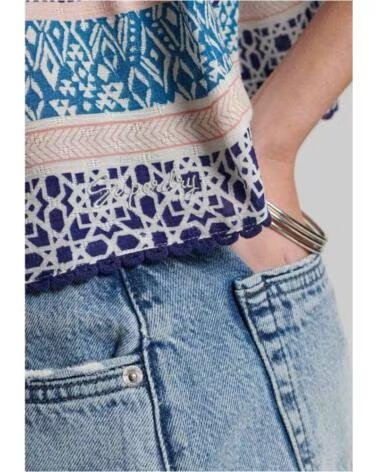 SUPERDRY Top W6011552A-39E en azul para mujer BLUE
