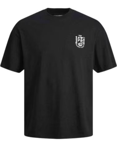 JACK AND JONES KURZARM-T-SHIRT JJDIRK TEE SS CREW NECK HERREN SCHWARZ BLACK