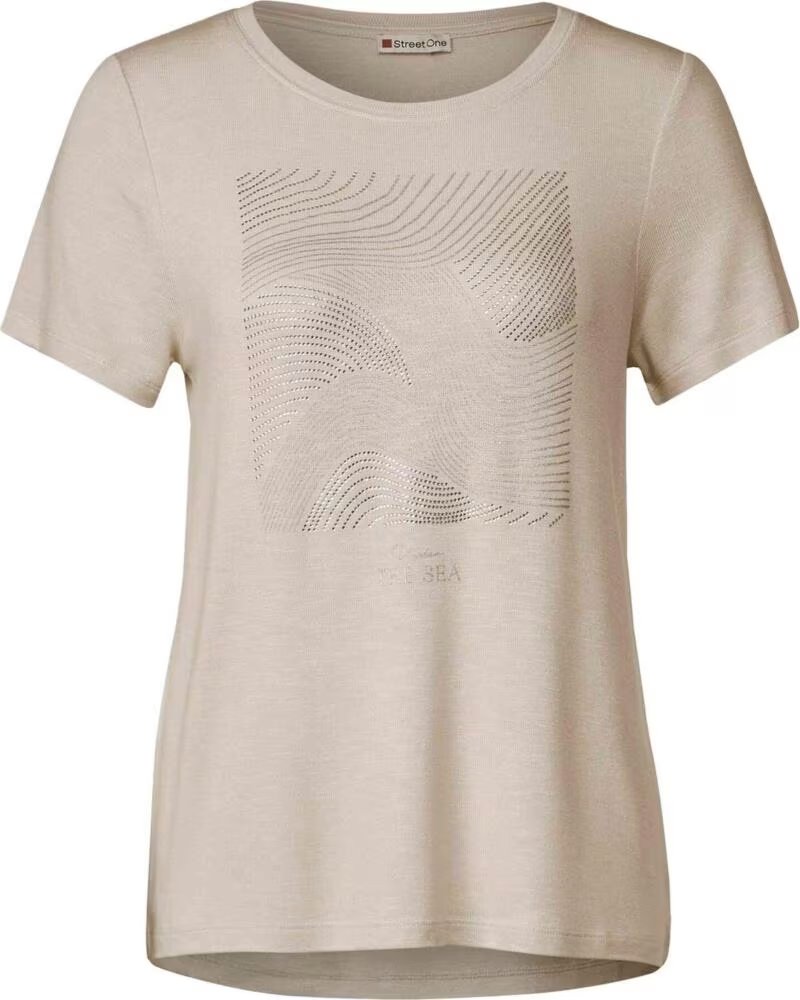 STREET ONE MAGLIETTA MANICA CORTA 321170 FEMININE STONE ARTWORK SAND