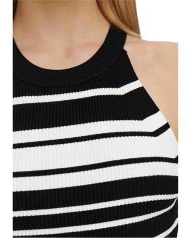 ONLY T-SHIRT 15277548 À RAYURES POUR FEMME BLACK