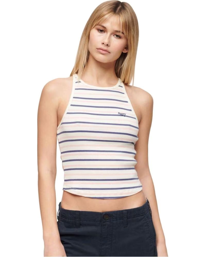 SUPERDRY DÉBARDEUR W6011889A-2IU RAYÉ FEMME NAVY