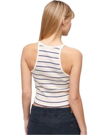 SUPERDRY DÉBARDEUR W6011889A-2IU RAYÉ FEMME NAVY