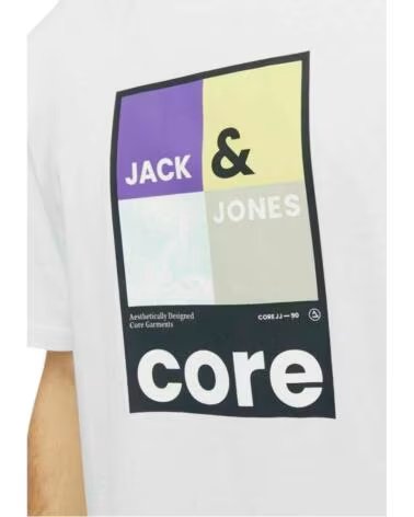 MAGLIETTA A MANICA CORTA JACK AND JONES 12256682 WHITE