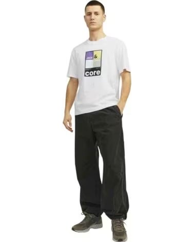 MAGLIETTA A MANICA CORTA JACK AND JONES 12256682 WHITE