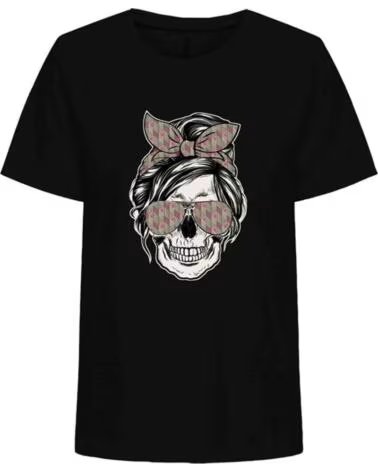 ONLY Camiseta De Manga Corta 15300442 en negro para mujer BLACK