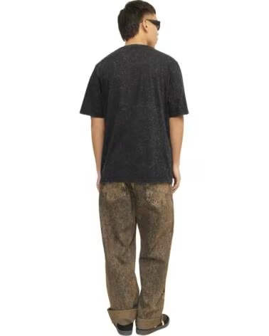 JACK AND JONES KURZARM-T-SHIRT 12256715 SCHWARZ HERREN HUMUS