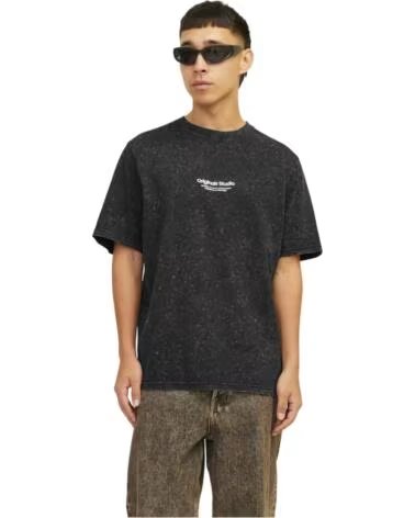 JACK AND JONES KURZARM-T-SHIRT 12256715 SCHWARZ HERREN HUMUS