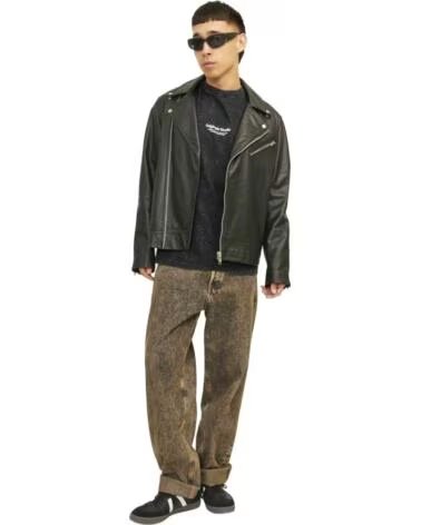 JACK AND JONES KURZARM-T-SHIRT 12256715 SCHWARZ HERREN HUMUS