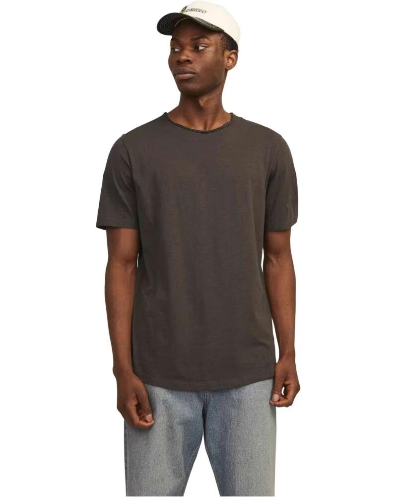 JACK AND JONES KURZARM T-SHIRT 12182498 MOCHA MOUSSE HERREN