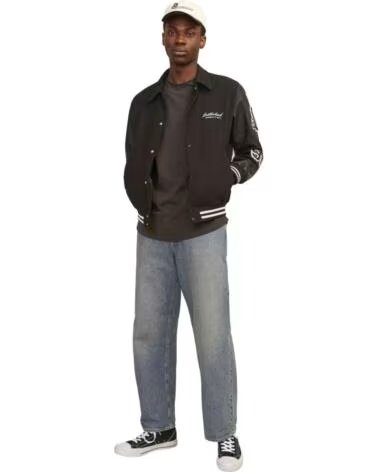 JACK & JONES KURZARM-T-SHIRT 12182498 MULCH FÜR HERREN