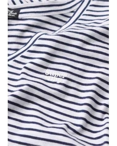 SUPERDRY T-SHIRT MANCHES COURTES W1011181A-9JU RAYÉ NAVY