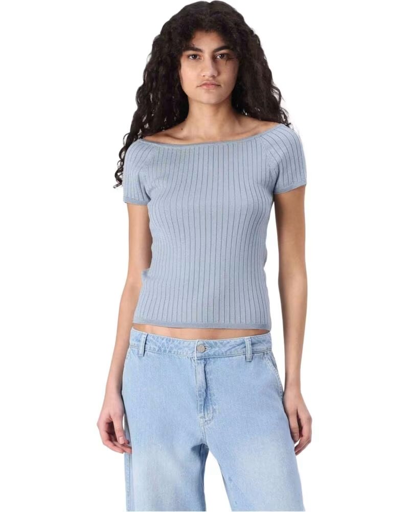 VERO MODA TOP CÔTELÉ 10327913 DUSTY BLUE