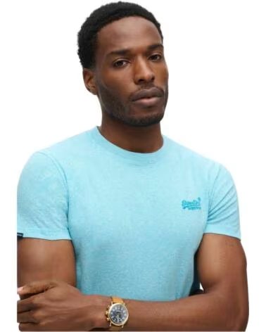 SUPERDRY KURZARMSHIRT M1011245A-5WW TÜRKIS HERREN TURQUOISE