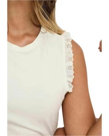ONLY MAGLIETTA 15367473 A MANICA CORTA BIANCA DA DONNA MISTY ROSE
