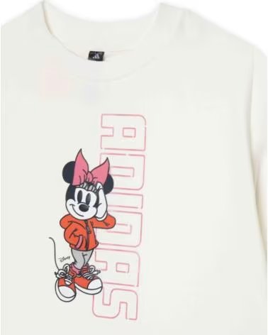 ADIDAS CAMISETA DE MANGA CURTA JL9191 EM BRANCO PARA BEBÉ CWHITE-LUCPNK