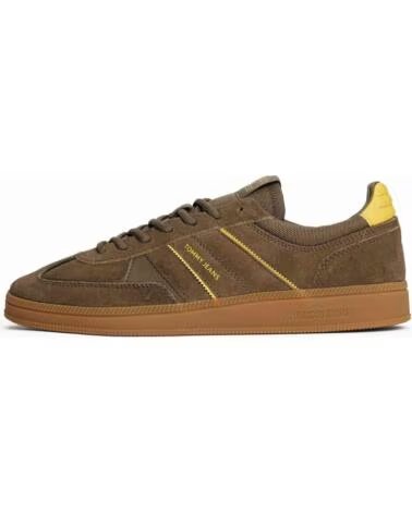 TOMMY JEANS SNEAKER EM0EM01609-RBM BRAUN HERREN MARRóN-AMARILLO