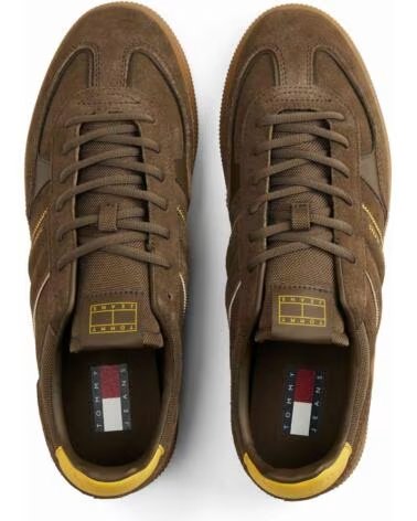 TOMMY JEANS SNEAKER EM0EM01609-RBM BRAUN HERREN MARRóN-AMARILLO