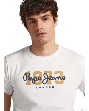 PEPE JEANS T-SHIRT MANICA CORTA PM508953-803 803OFF WHITE
