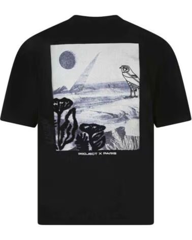PROJECT X PARIS KURZARM-T-SHIRT 2511015-BK SCHWARZ HERREN NOIR