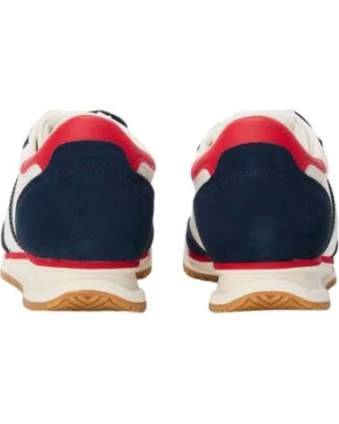 TOMMY JEANS SCARPE SNEAKERS UOMO EM0EM01619-0GZ BIANCO BLU BLANCO-AZUL