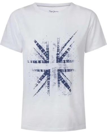 PEPE JEANS MAGLIETTA MANICA CORTA PL505423-800 BLANCO