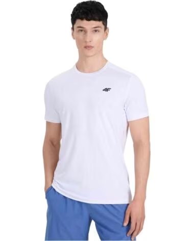 4F MAGLIETTA MANICA CORTA M1830- DA UOMO BIANCO BLANCO