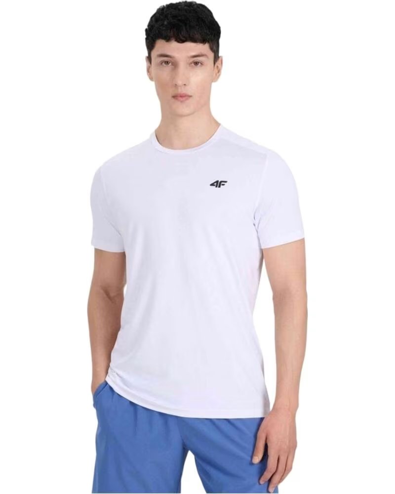 4F KURZARM-T-SHIRT M1830- FÜR HERREN WEISS BLANCO