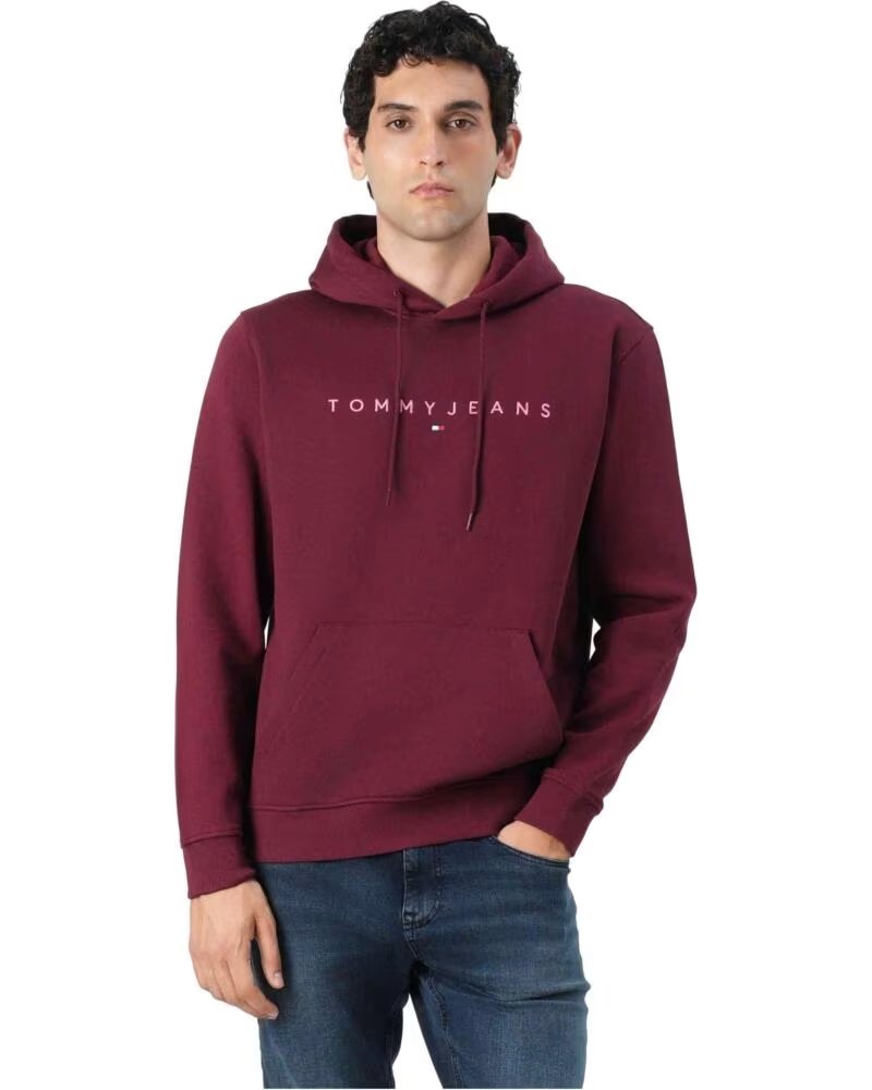 TOMMY JEANS KAPUZENPULLOVER DM0DM20746-XIU HERREN BORDEAUX GRANATE