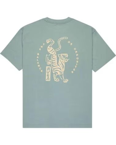 RVCA Camiseta De Manga Corta Evyzt00286-Slk0 en verde para hombre