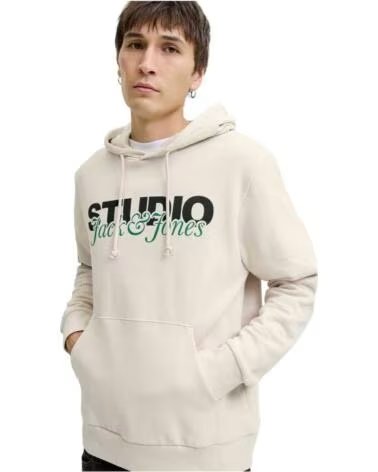 JACK AND JONES KAPUZENPULLOVER 12278611-BEI MOONBEAM