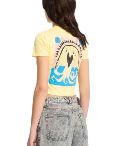 VOLCOM T-SHIRT MANGA CURTA MOOVE ON SS TEE MULHER AMARELO DAWN YELLOW