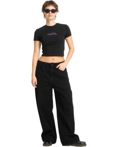 VOLCOM MAGLIETTA MANICA CORTA B3532512 DONNA BLACK
