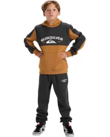 QUIKSILVER SWEAT À CAPUCHE EQBFT03948-CMD0 MARRON ALMOND SOLID MARRóN