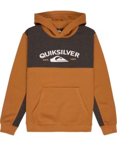 QUIKSILVER SWEAT À CAPUCHE EQBFT03948-CMD0 MARRON ALMOND SOLID MARRóN