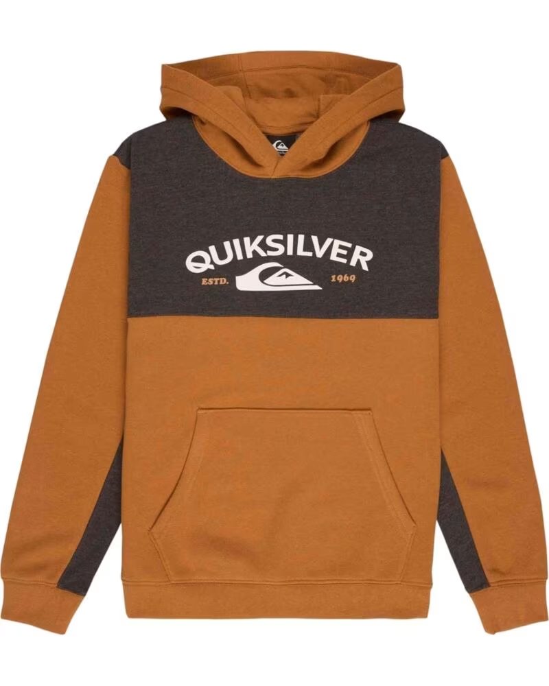 QUIKSILVER SWEAT À CAPUCHE EQBFT03948-CMD0 MARRON ALMOND SOLID MARRóN