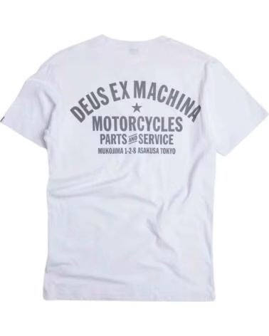 DEUS EX MACHINA KURZARM-T-SHIRT DMF251567B FÜR HERREN WHITE