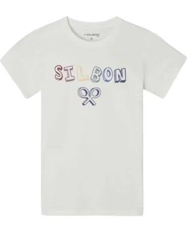 SILBON T-SHIRT DE MANGA CURTA 136121 PARA CRIANÇAS EM BRANCO BLANCO