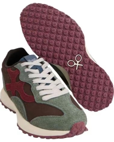 SILBON Zapatillas 136663-Burdeos en multicolor para mujer BURDEOS