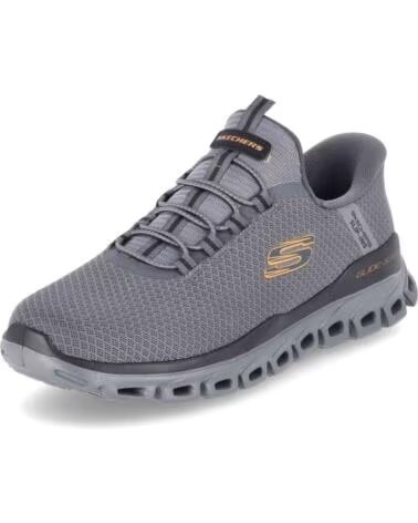 SKECHERS Zapatillas 233010-Ccor en naranja para hombre CHARCOAL MESH-ORANGE PU