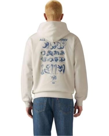 SWEAT-SHIRT À CAPUCHE LEVIS A26390057 STAY FRESH BLACKS