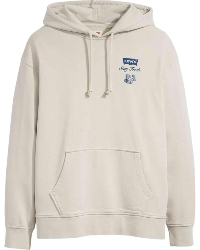 SWEAT-SHIRT À CAPUCHE LEVIS A26390057 STAY FRESH BLACKS