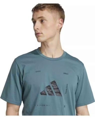 ADIDAS KURZARMSHIRT JW3894 GRÜN FÜR HERREN SEPIA TINT