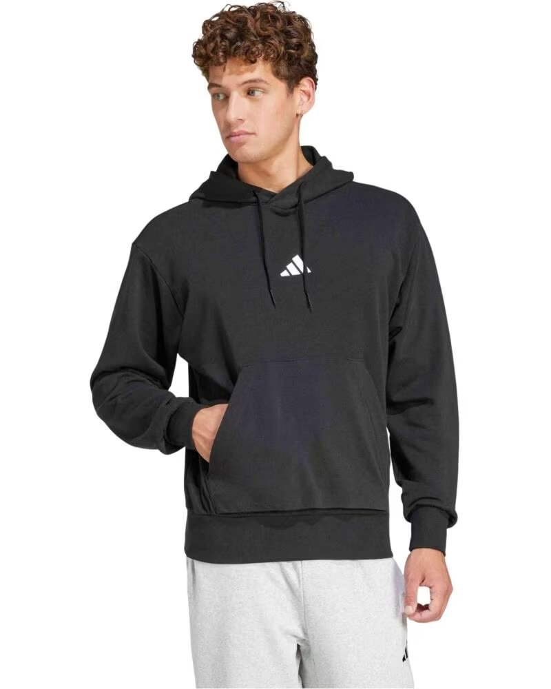 ADIDAS HOODIES COM CAPUZ JE3849 BLACK-WHITE PARA CRIANÇAS
